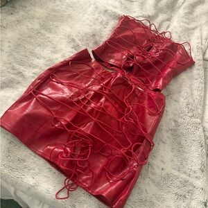 Fashion Nova Scarlet Faux Leather Set